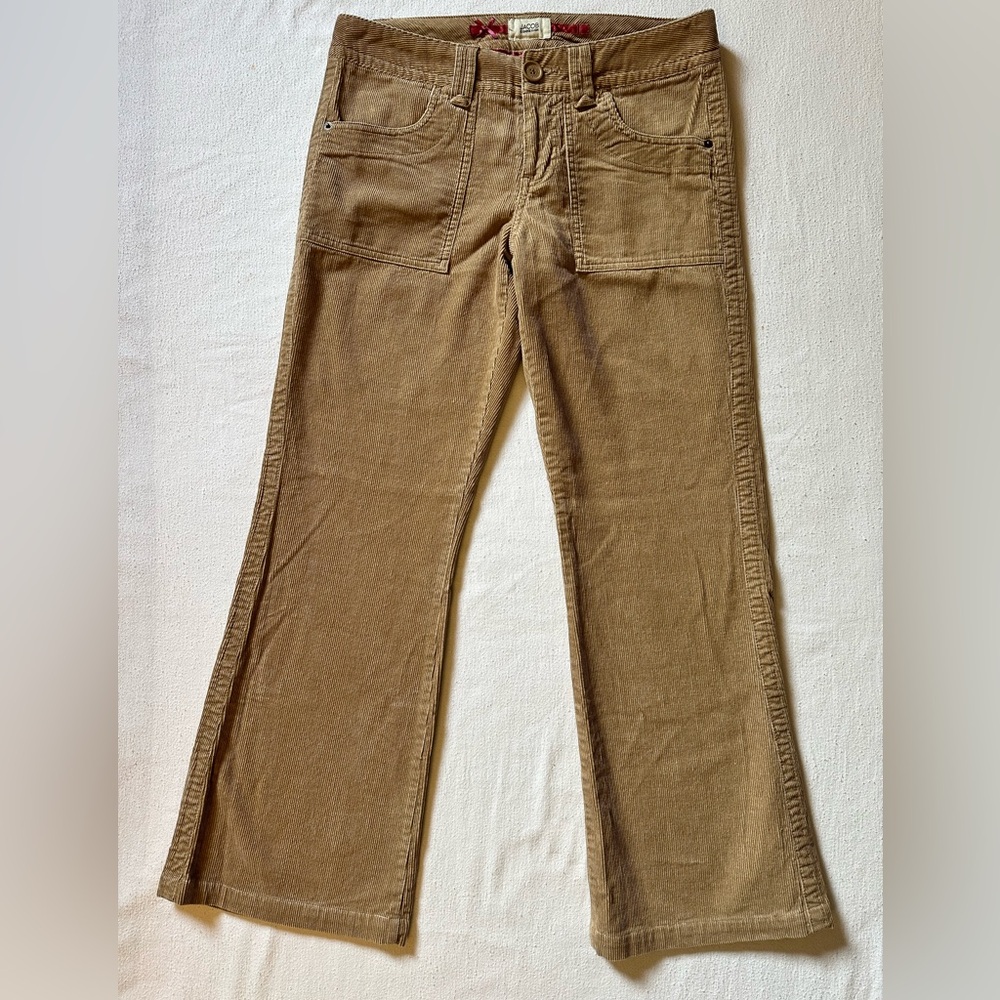 Women's Corduroy Boot Cut Pants in Brown